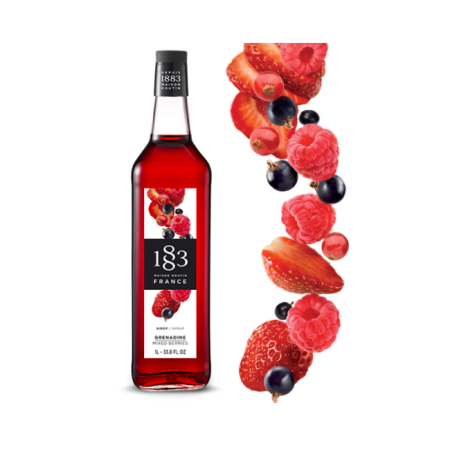 موهيتو"موخيتو" بطعم مكس بيري حجم 1 لتر شركة 1883 "موهيتو 1883"