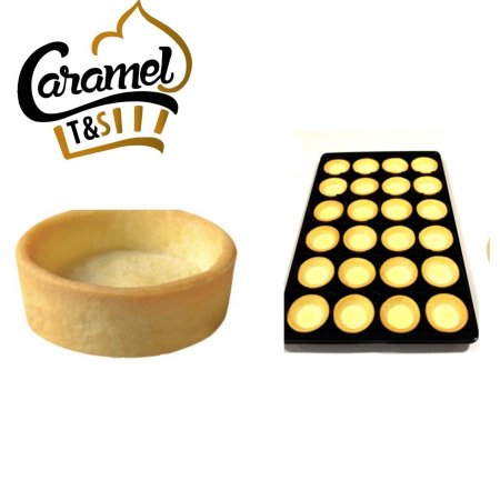 بسكوت تارت الجاهز للتقديم شكل دائري بعمق 14 ملم "24 حبة "