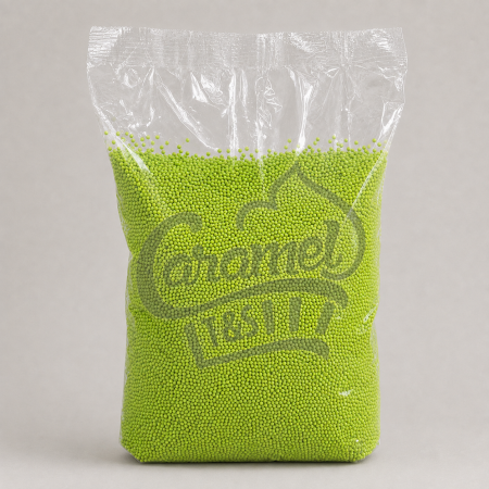 حب قريش دائري حجم صغير باللون الاخضر "مزرا مدور لون اخضر"