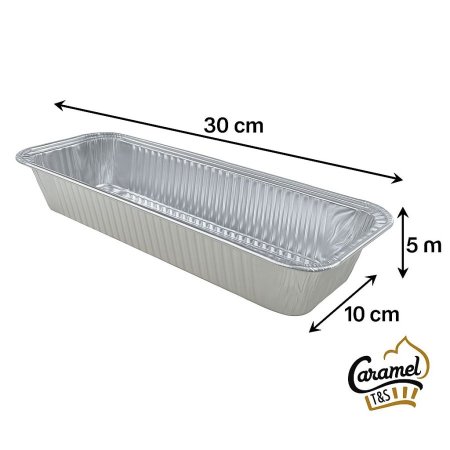 قالب انجلش كيك المنيوم استعمال مرة واحدة "قالب قصدير" "الرزمة 10 قطع"